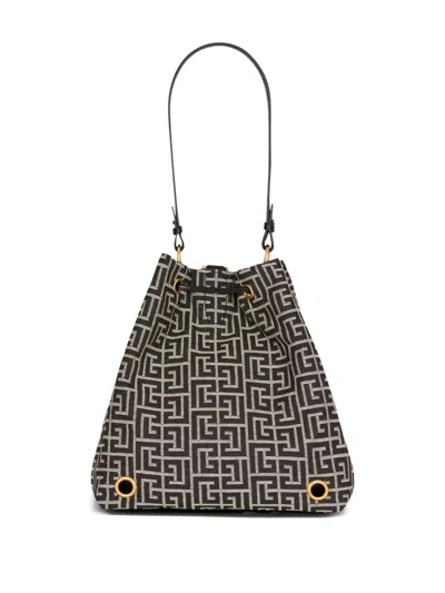 Balmain Brunello Cucinelli Openwork Knit Top With Sequins In Multi