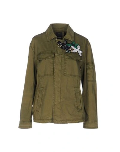 Pinko Jackets In Military Green