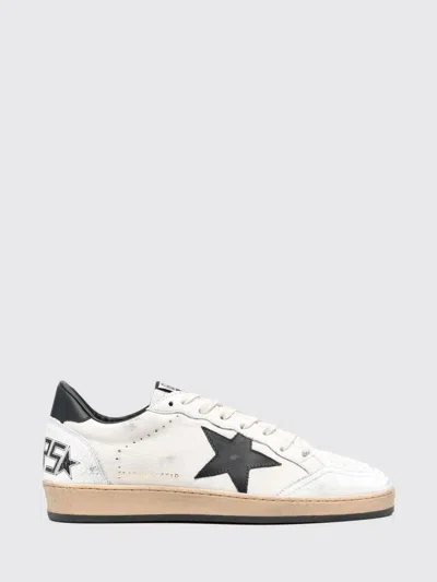 Golden Goose Deluxe Brand Men Ball-star Sneakers In White Nappa With Black Star In Multi