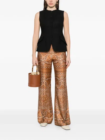 Sandro Buttoned Front-pocket Gilet In Black