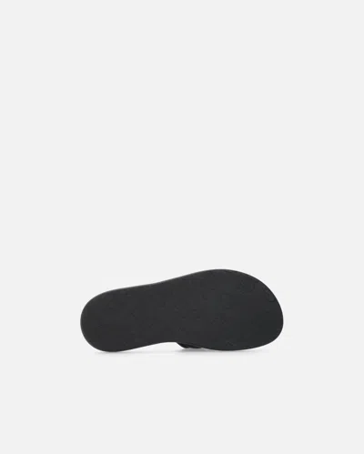 Pinko Fiona Black Slides With Chunky Design And Love Birds Logo Plaque In Leather Woman