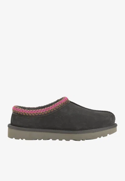 Ugg Low-profile Clog With Braid And Shearling Lining In Gray