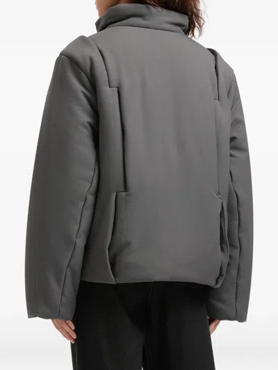 Ader Error Padded Zip Jacket In Gray
