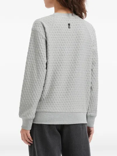 Ader Error Meadow Textured Sweatshirt In Gray