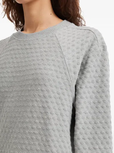 Ader Error Meadow Textured Sweatshirt In Gray