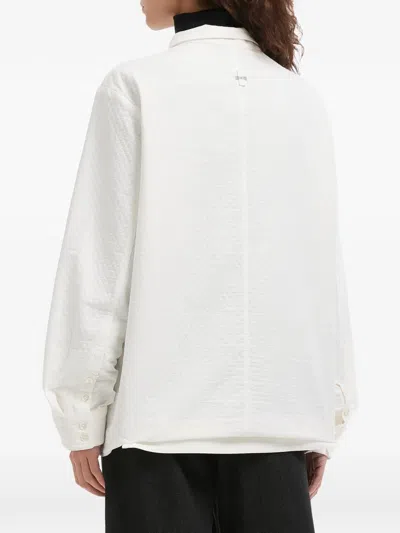 Ader Error Button Shirt In White