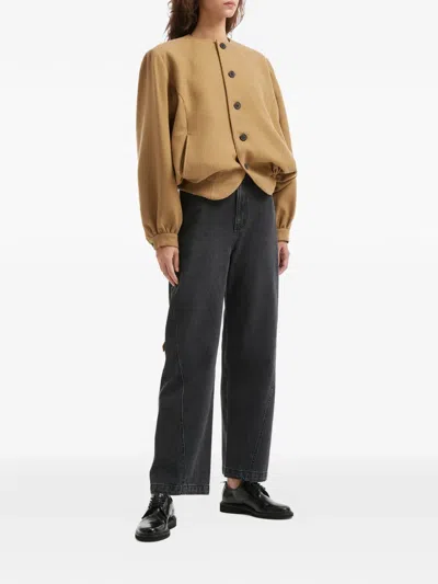 Ader Error Atte Button-up Jacket In Brown