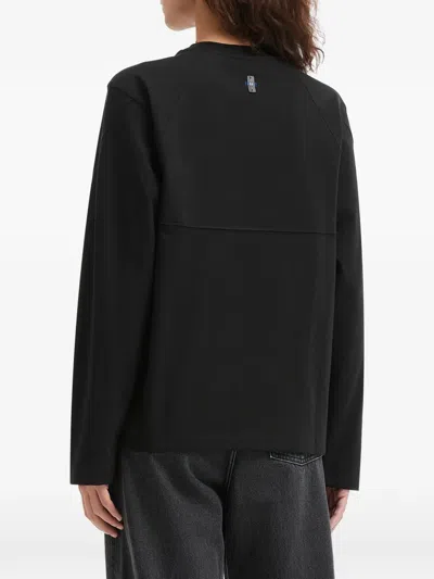 Ader Error Logo Long-sleeve Top In Black