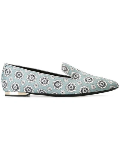 Shop Burberry - Floral Print Slippers