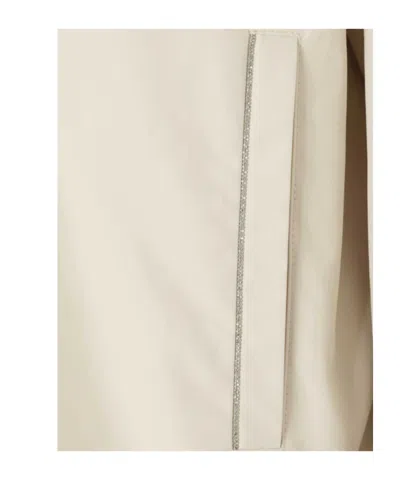 Peserico Double-breasted Jacket In Neutral