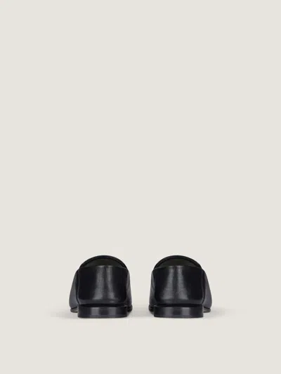 Givenchy Black Leather Label Loafers In Multi