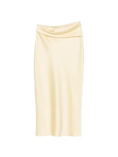 Patrizia Pepe Drapierter Midirock In Neutral