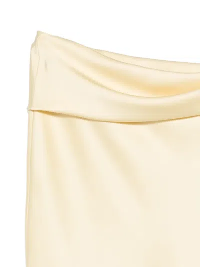 Patrizia Pepe Drapierter Midirock In Neutral