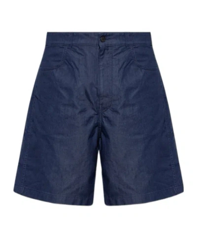 Givenchy Belt Loop Shorts In Blue