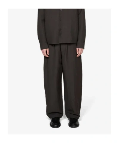 Studio Nicholson Drawstring Trousers In Brown