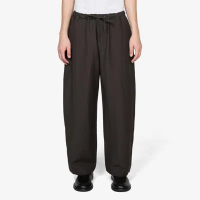 Studio Nicholson Drawstring Trousers In Brown