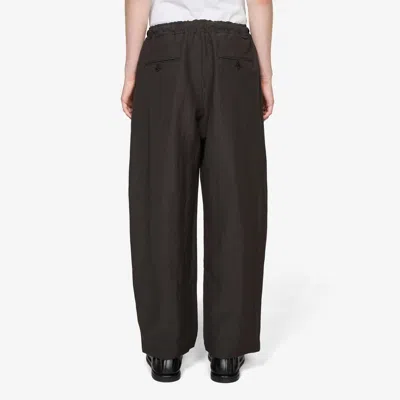 Studio Nicholson Drawstring Trousers In Brown