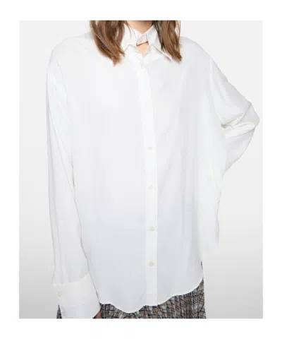 Acne Studios Layered Button-up In White