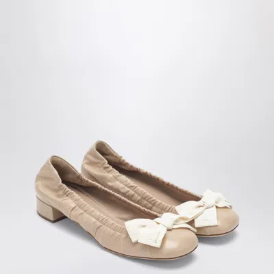 Prada Round-toe Ballet Flats In Multi