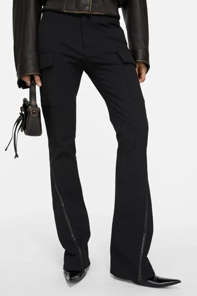 Acne Studios Belt Loop Casual Pants In Black