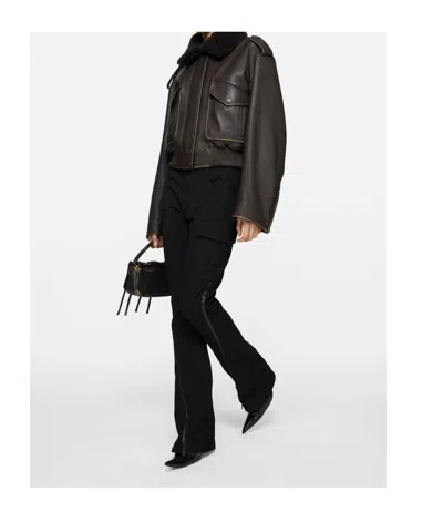 Acne Studios Belt Loop Casual Pants In Black