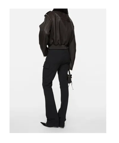 Acne Studios Belt Loop Casual Pants In Black