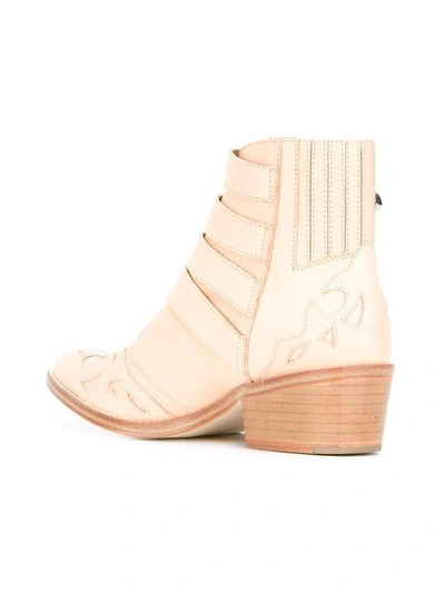 Shop Toga Pulla Buckled Cowboy Boots - Neutrals