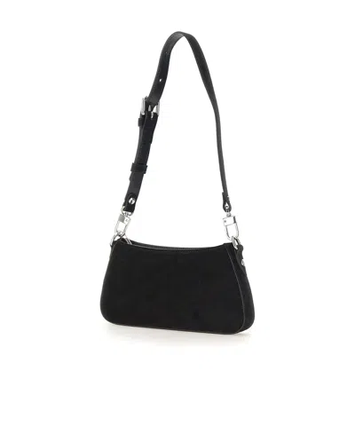 Vivienne Westwood Tasha Shoulder Phone Bag Faux Leather Black-3d-orb