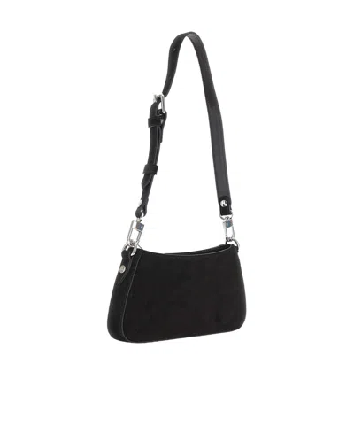 Vivienne Westwood Tasha Shoulder Phone Bag Faux Leather Black-3d-orb