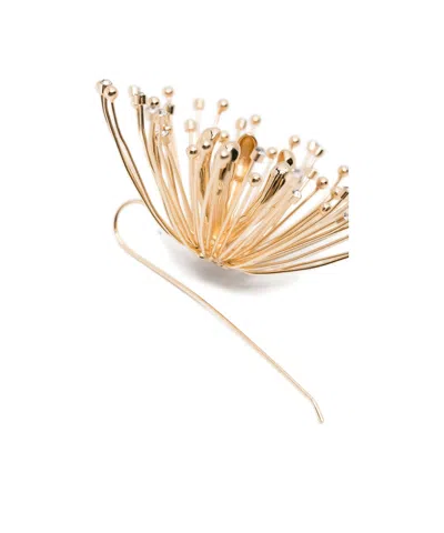 Cult Gaia Damita Threader Earrings In Gold