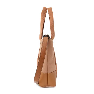 Chloé Kids Logo-print Panel Tote Bag In Brown