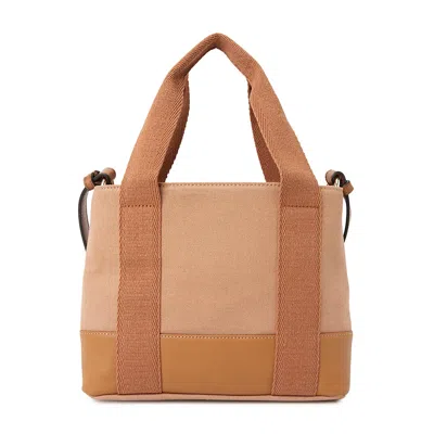 Chloé Kids Logo-print Panel Tote Bag In Brown