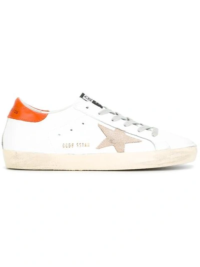 Golden Goose Deluxe Brand Super Star Sneakers - White In White/brick ...