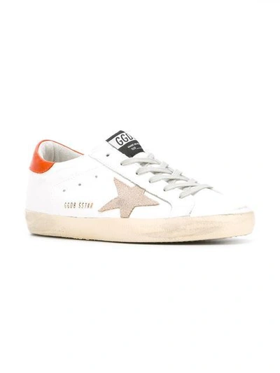 Golden Goose Deluxe Brand Super Star Sneakers - White In White/brick ...