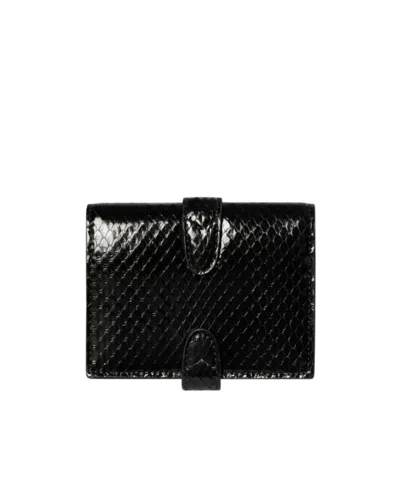 Gucci Jackie Python Small Wallet In Black
