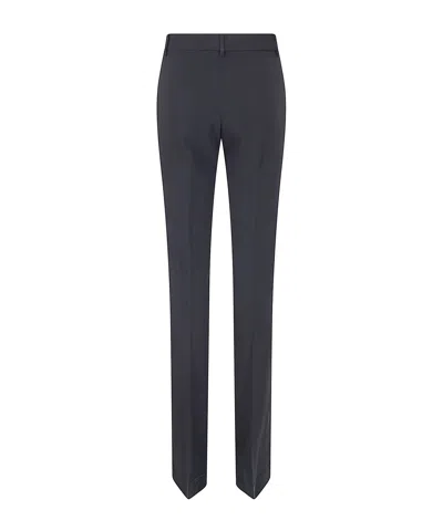 Ermanno Scervino Tailored Bootcut Trousers With Flared Hem And Refined Finish In Black