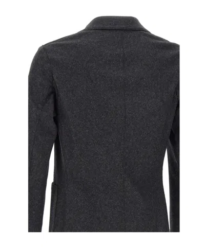 Eleventy Double-breasted Blazer In Black