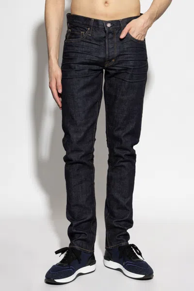 Tom Ford Belt Loop Jeans In Black