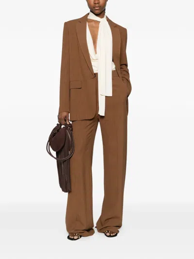 Etro Notched-lapel Jacket In Brown