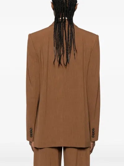 Etro Notched-lapel Jacket In Brown