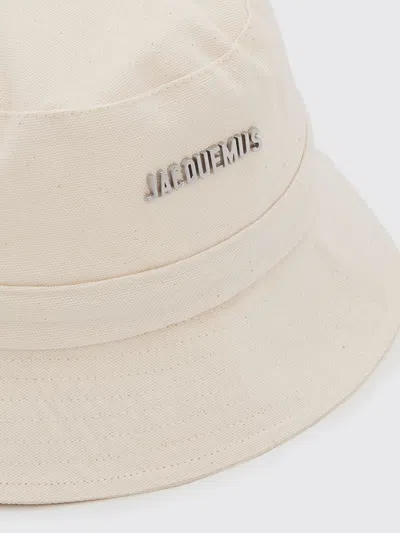 Jacquemus Le Bob Gadjo Knotted Bucket Hat In White