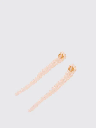 Simone Rocha Drip Earrings In Pink