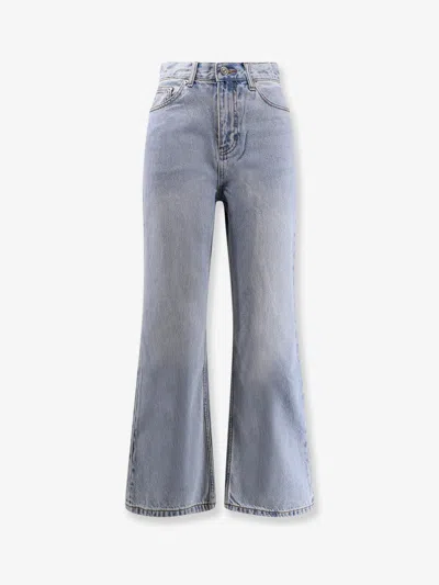 Dunst Relaxed Flared Jeans In Black