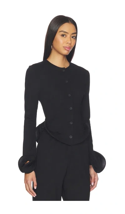 Sid Neigum Wave Hem Jacket In Black