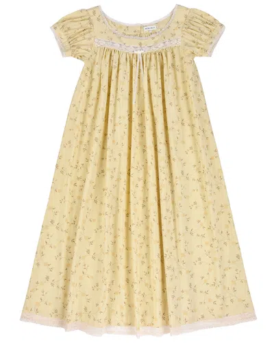 My Mum Made It Lucienne Cotton Gown In Yellow