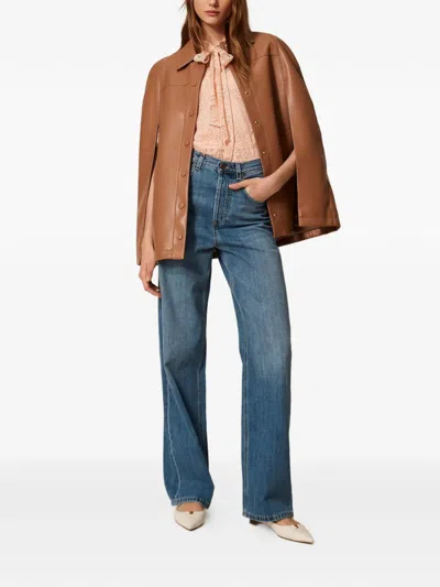 Twinset Five-pockets Jeans In Blue
