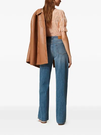 Twinset Five-pockets Jeans In Blue