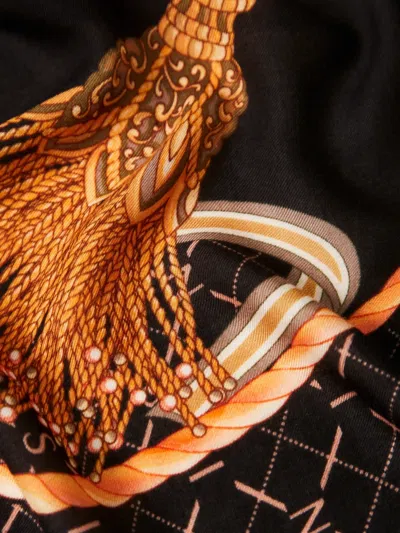 Twinset Patterned Scarf In Black