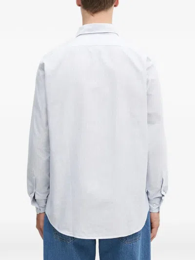 Aries Stripe-pattern Shirt In Blue