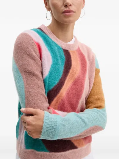 Ps By Paul Smith Wave-pattern Sweater In Multi